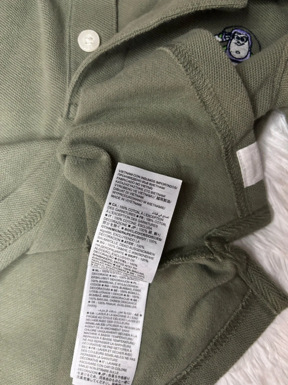 Baby Gap x Pixar Toy Story Buzz Lightyear Olive Green Polo Shirt 18-24 Months